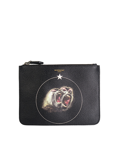 Givenchy Twin Monkey Clutch, front view